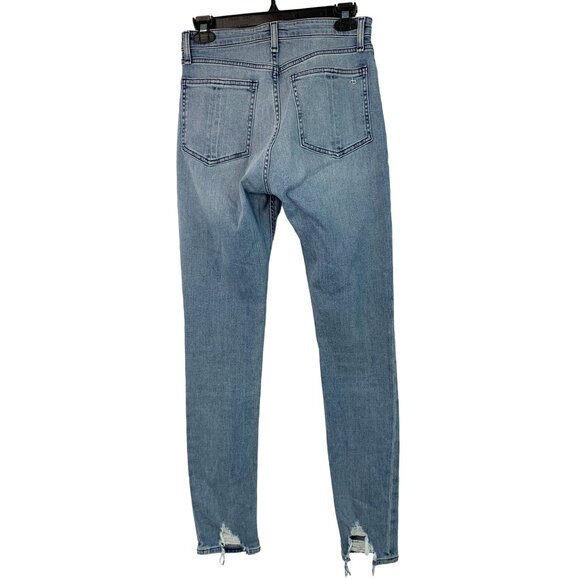 Rag & Bone Nina High-Rise Skinny Jeans Size 26 Distressed Hem Sailor Town 7377 - Picture 7 of 12